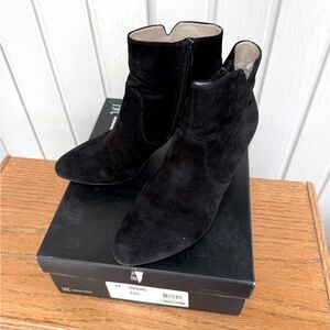 INC International Concepts Women’s Hannah Black Suede Ankle Boots  Size 8M